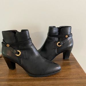 Anne Klein ankle boots.
